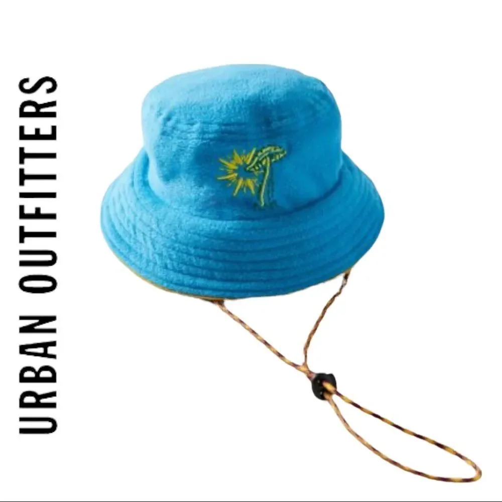 NEW Urban Outfitters Blue Fleece Women's Safari Bucket Cap Hat